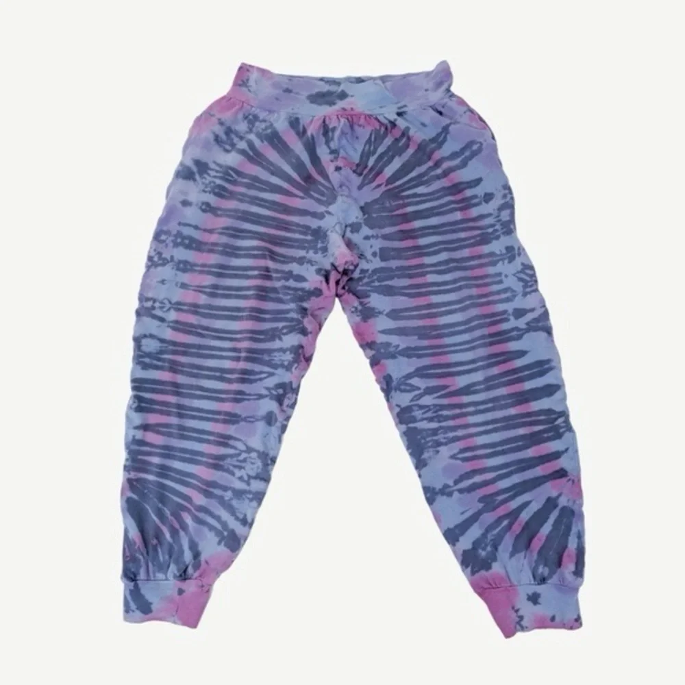 Tye Dye Harem Pants Karma Circle Parachute Pantaloons Baggy Relaxed Fit - Picture 1 of 5